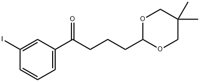 4-(5,5-DIMETHYL-1,3-DIOXAN-2-YL)-3'-IODOBUTYROPHENONE Struktur