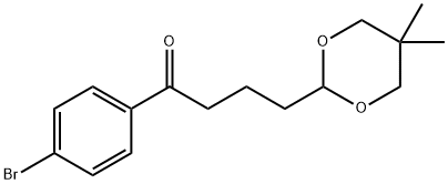 4'-BROMO-4-(5,5-DIMETHYL-1,3-DIOXAN-2-YL)BUTYROPHENONE Struktur