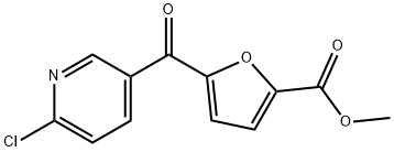 2-CHLORO-5-(5-METHOXYCARBONYL-2-FUROYL)PYRIDINE Struktur