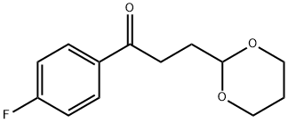 3-(1,3-DIOXAN-2-YL)-4'-FLUOROPROPIOPHENONE Struktur