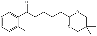 5-(5,5-DIMETHYL-1,3-DIOXAN-2-YL)-2'-FLUOROVALEROPHENONE Struktur