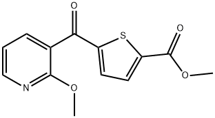 METHYL 5-(2-METHOXYNICOTINOYL) THIOPHENE-2-CARBOXYLATE Struktur