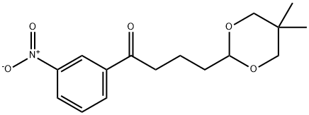 4-(5,5-DIMETHYL-1,3-DIOXAN-2-YL)-3'-NITROBUTYROPHENONE Struktur