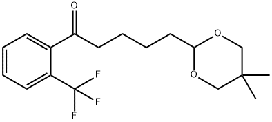 5-(5,5-DIMETHYL-1,3-DIOXAN-2-YL)-2'-TRIFLUOROMETHYLVALEROPHENONE Struktur