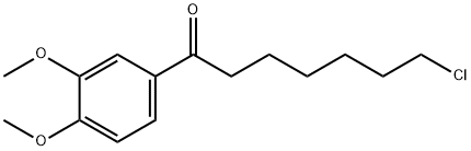 1-CHLORO-7-(3,4-DIMETHOXYPHENYL)-7-OXOHEPTANE Struktur