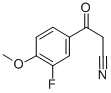 3-FLUORO-4-METHOXYBENZOYLACETONITRILE Struktur