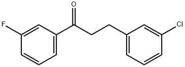 3-(3-CHLOROPHENYL)-3'-FLUOROPROPIOPHENONE Struktur