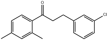 3-(3-CHLOROPHENYL)-2',4'-DIMETHYLPROPIOPHENONE Struktur