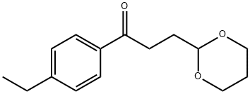 3-(1,3-DIOXAN-2-YL)-4'-ETHYLPROPIOPHENONE Struktur