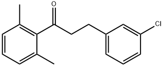 3-(3-CHLOROPHENYL)-2',6'-DIMETHYLPROPIOPHENONE Struktur