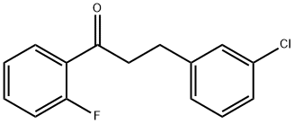 3-(3-CHLOROPHENYL)-2'-FLUOROPROPIOPHENONE Struktur