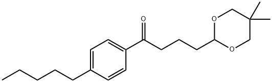 4-(5,5-DIMETHYL-1,3-DIOXAN-2-YL)-4'-PENTYLBUTYROPHENONE Struktur