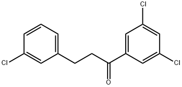 3-(3-CHLOROPHENYL)-3',5'-DICHLOROPROPIOPHENONE Struktur