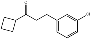 2-(3-CHLOROPHENYL)ETHYL CYCLOBUTYL KETONE Struktur