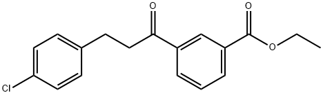 3-(4-CHLOROPHENYL)-3'-CARBOETHOXYPROPIOPHENONE Struktur