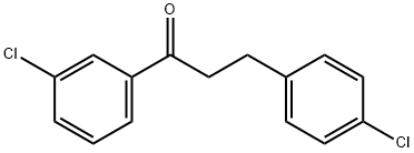 3'-CHLORO-3-(4-CHLOROPHENYL)PROPIOPHENONE Struktur