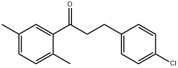 3-(4-CHLOROPHENYL)-2',5'-DIMETHYLPROPIOPHENONE Struktur