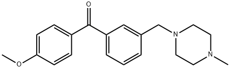 4'-METHOXY-3-(4-METHYLPIPERAZINOMETHYL) BENZOPHENONE Struktur