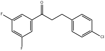 3-(4-CHLOROPHENYL)-3',5'-DIFLUOROPROPIOPHENONE Struktur