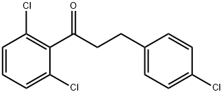 3-(4-CHLOROPHENYL)-2',6'-DICHLOROPROPIOPHENONE Struktur