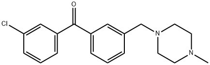 3-CHLORO-3'-(4-METHYLPIPERAZINOMETHYL) BENZOPHENONE Struktur