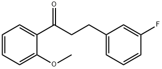 3-(3-FLUOROPHENYL)-2'-METHOXYPROPIOPHENONE Struktur