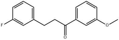 3-(3-FLUOROPHENYL)-3'-METHOXYPROPIOPHENONE Struktur