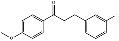 3-(3-FLUOROPHENYL)-4'-METHOXYPROPIOPHENONE Struktur