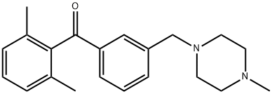 2,6-DIMETHYL-3'-(4-METHYLPIPERAZINOMETHYL) BENZOPHENONE Struktur