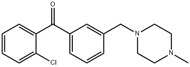 2-CHLORO-3'-(4-METHYLPIPERAZINOMETHYL) BENZOPHENONE Struktur