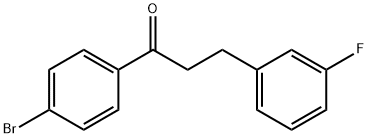 4'-BROMO-3-(3-FLUOROPHENYL)PROPIOPHENONE Struktur