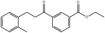 3'-CARBOETHOXY-3-(2-METHYLPHENYL)PROPIOPHENONE Struktur