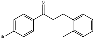 4'-BROMO-3-(2-METHYLPHENYL)PROPIOPHENONE Struktur