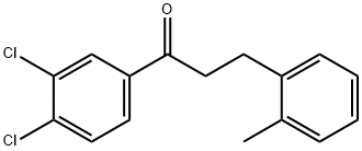 3',4'-DICHLORO-3-(2-METHYLPHENYL)PROPIOPHENONE Struktur