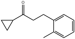 CYCLOPROPYL 2-(2-METHYLPHENYL)ETHYL KETONE Struktur