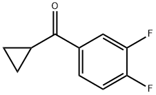 CYCLOPROPYL 3,4-DIFLUOROPHENYL KETONE Struktur