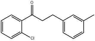 2'-CHLORO-3-(3-METHYLPHENYL)PROPIOPHENONE Struktur