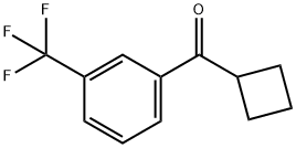 CYCLOBUTYL 3-TRIFLUOROMETHYLPHENYL KETONE Struktur