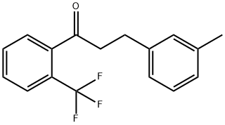 3-(3-METHYLPHENYL)-2'-TRIFLUOROMETHYLPROPIOPHENONE Struktur