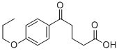 5-OXO-5-(4-N-PROPOXYPHENYL)VALERIC ACID Struktur