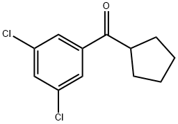 CYCLOPENTYL 3,5-DICHLOROPHENYL KETONE Struktur