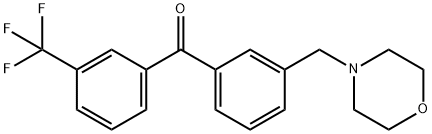 3'-MORPHOLINOMETHYL-2-TRIFLUOROMETHYLBENZOPHENONE Struktur