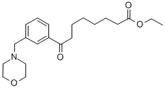 ETHYL 8-[3-(MORPHOLINOMETHYL)PHENYL]-4-OXOOCTANOATE Struktur