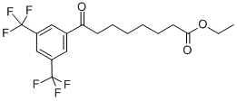 ETHYL 8-(3,5-DITRIFLUOROMETHYLPHENYL)-8-OXOOCTANOATE Struktur