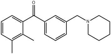 2,3-DIMETHYL-3'-PIPERIDINOMETHYL BENZOPHENONE Struktur