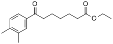 ETHYL 7-(3,4-DIMETHYLPHENYL)-7-OXOHEPTANOATE Struktur