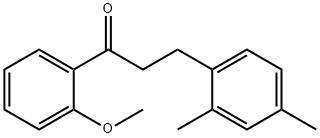 3-(2,4-DIMETHYLPHENYL)-2'-METHOXYPROPIOPHENONE Struktur