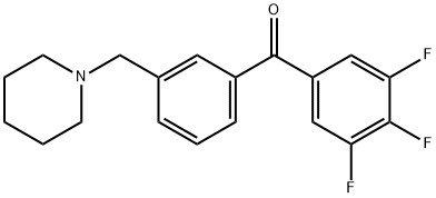 3'-PIPERIDINOMETHYL-3,4,5-TRIFLUOROBENZOPHENONE price.