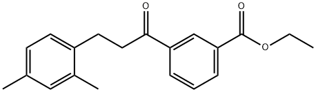 3'-CARBOETHOXY-3-(2,4-DIMETHYLPHENYL)PROPIOPHENONE Struktur