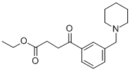 ETHYL 4-OXO-4-[3-(PIPERIDINOMETHYL)PHENYL]BUTYRATE Struktur